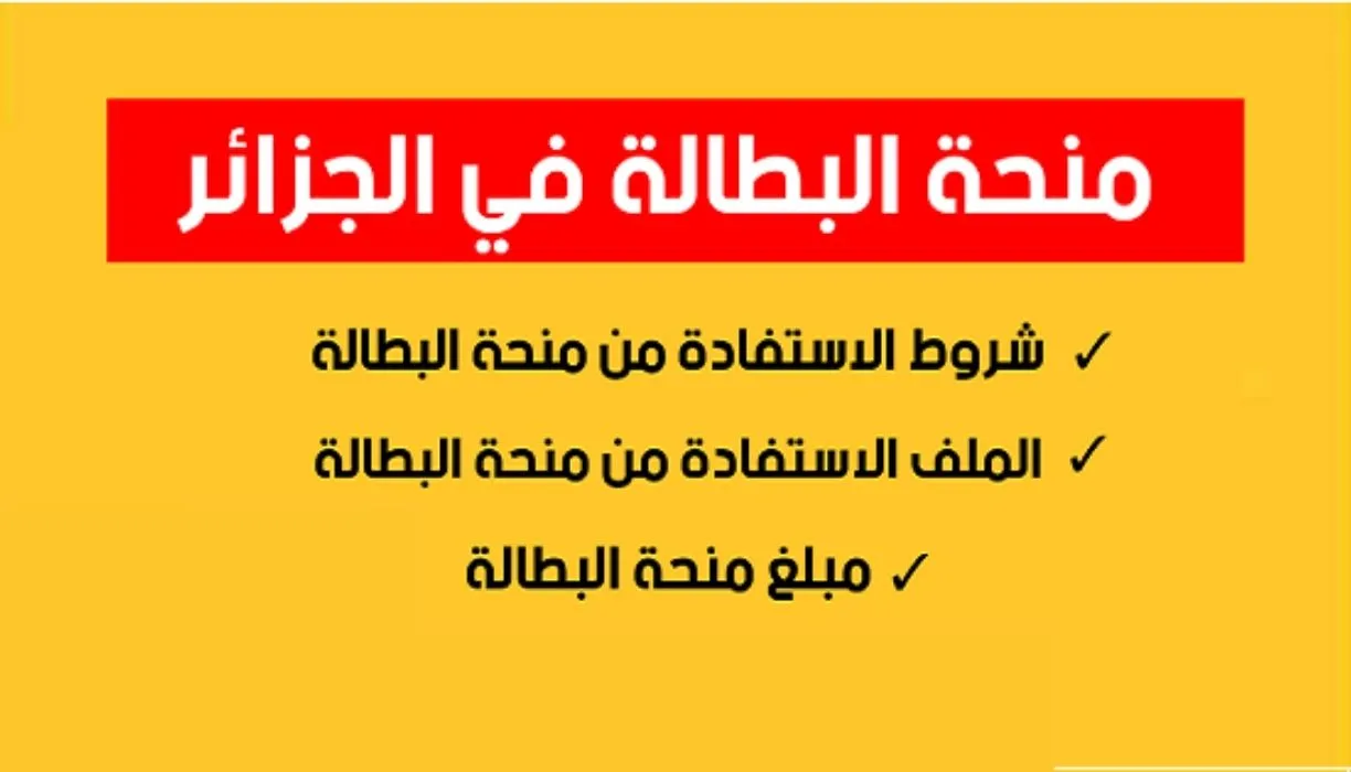 “وزارة العمل” تفاصيل شروط منحة البطالة 2024 في الجزائر