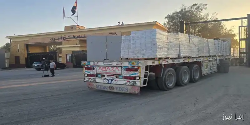 الإمارات ترسل 325 شاحنة مساعدات تزن 6775 طنًا إلى قطاع غزة