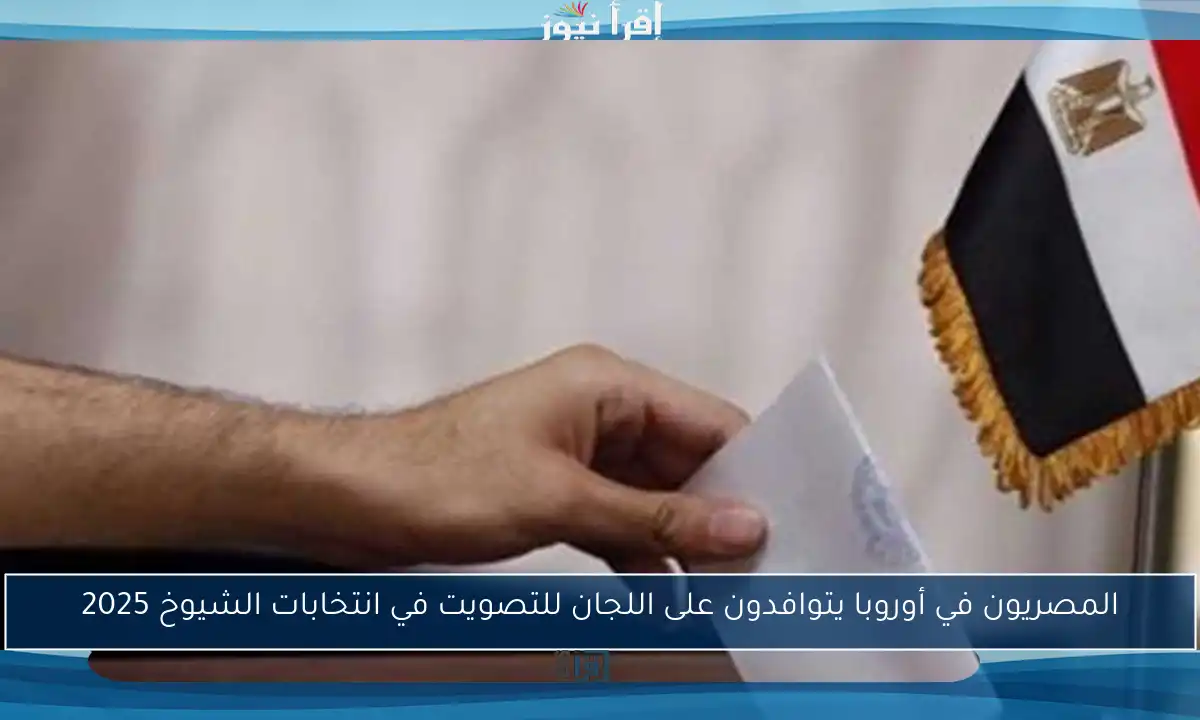 المصريون في أوروبا يتوافدون على اللجان للتصويت في انتخابات الشيوخ 2025