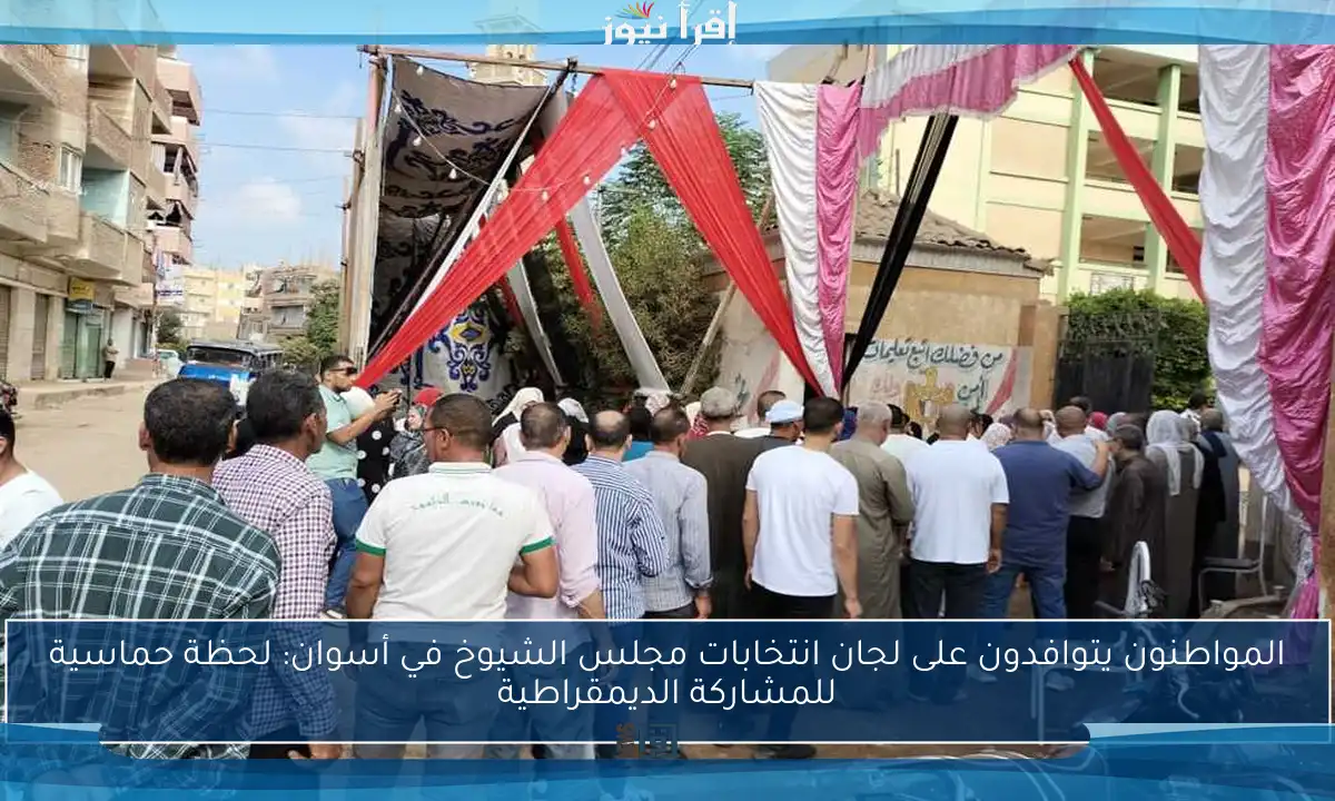 المواطنون يتوافدون على لجان انتخابات مجلس الشيوخ في أسوان: لحظة حماسية للمشاركة الديمقراطية