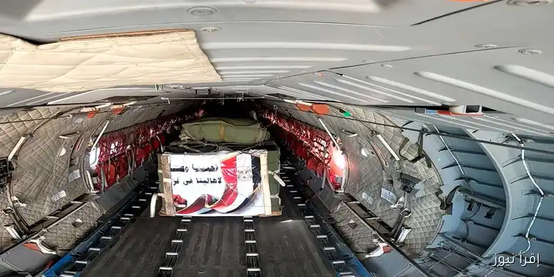 الهلال الأحمر المصري يرسل 4 آلاف طن من المساعدات الغذائية والإغاثية إلى غزة ضمن حملة «زاد العزة» الـ22