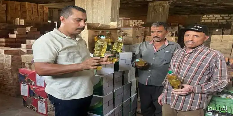 حملة بالشرقية تضبط 3.3 طن من الدقيق والسكر وزيت الطعام بدون فواتير