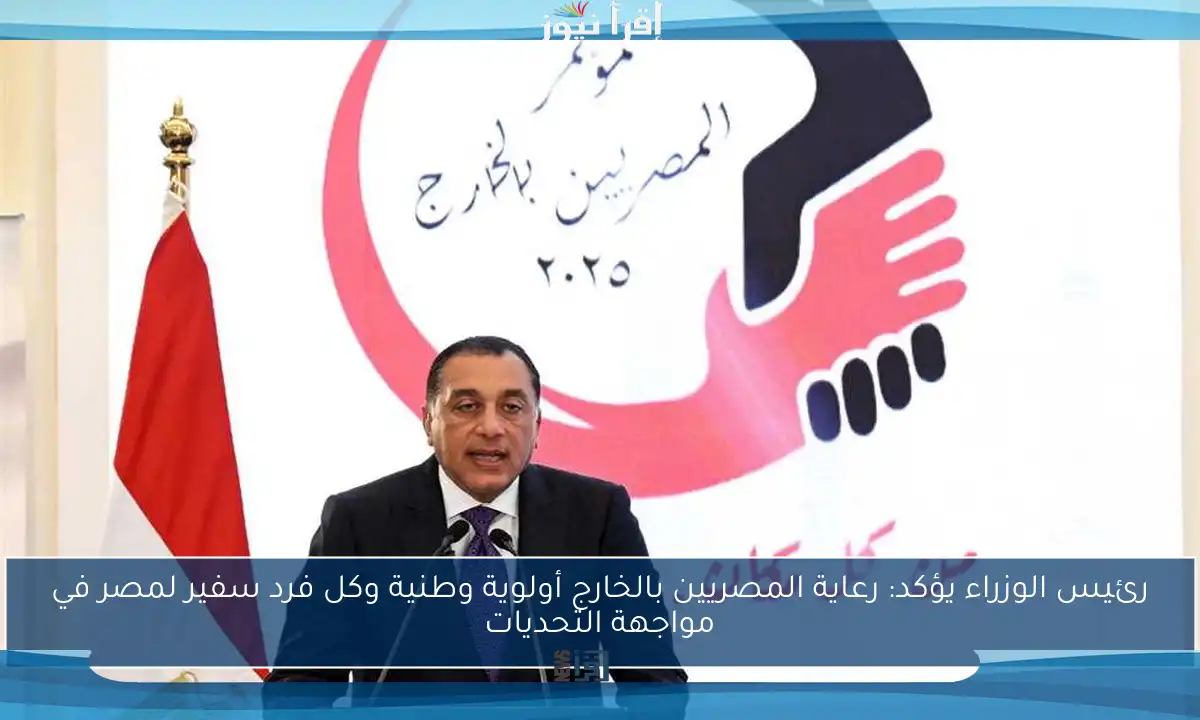 رئيس الوزراء يؤكد: رعاية المصريين بالخارج أولوية وطنية وكل فرد سفير لمصر في مواجهة التحديات
