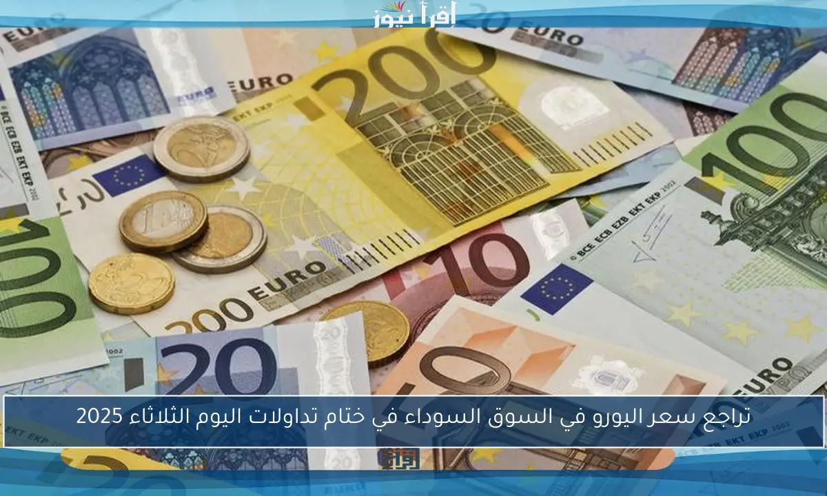 تراجع سعر اليورو في السوق السوداء في ختام تداولات اليوم الثلاثاء 2025