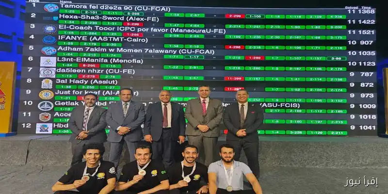 طلاب كلية الهندسة بجامعة الأزهر في القاهرة يحققون فوزًا مذهلاً في المسابقة المصرية للبرمجة «ECPC» لشباب الجامعات!