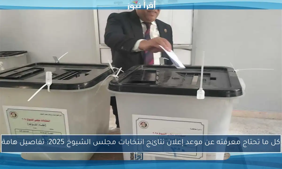 كل ما تحتاج معرفته عن موعد إعلان نتائج انتخابات مجلس الشيوخ 2025: تفاصيل هامة