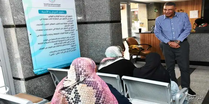 محافظ أسوان يراقب تقدم تطبيق نظام التأمين الصحي الشامل في مستشفى المسلة