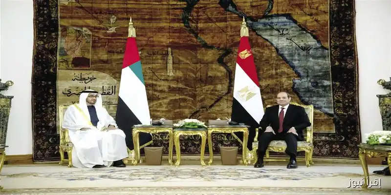 محمد بن زايد يعبر عن تقديره للعلاقات الأخوية والتاريخية بين الإمارات ومصر