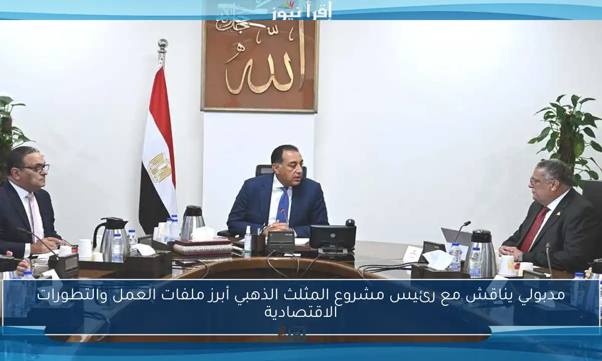 مدبولي يناقش مع رئيس مشروع المثلث الذهبي أبرز ملفات العمل والتطورات الاقتصادية
