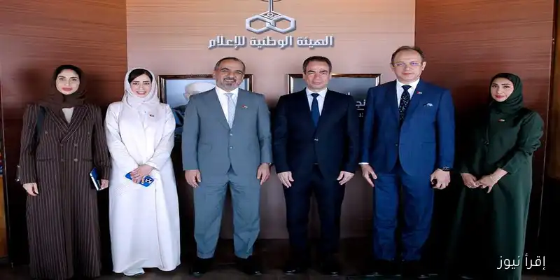 وفد إماراتي يقوده جمال الكعبي يزور استوديو نجيب محفوظ في ماسبيرو